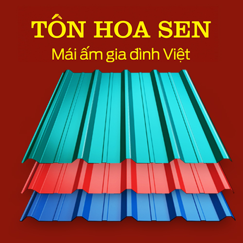 báo giá thi công mái tôn hoa sen tại Hà Nội