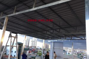 Thay mái tôn tại khu công nghiệp Sóc Sơn – Hà Nội